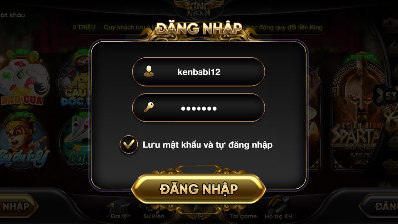 đăng ký Kingfun nhận code