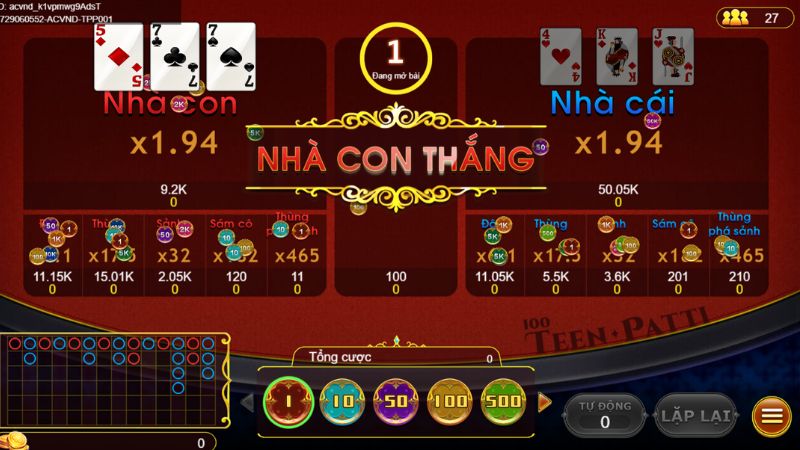  bài Teen Patti 