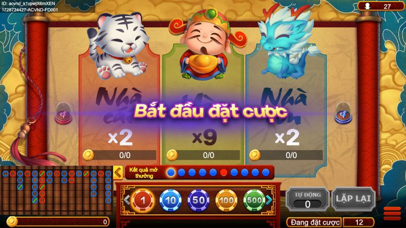 Quy tắc chung game bài Xúc Xắc Phú Quý