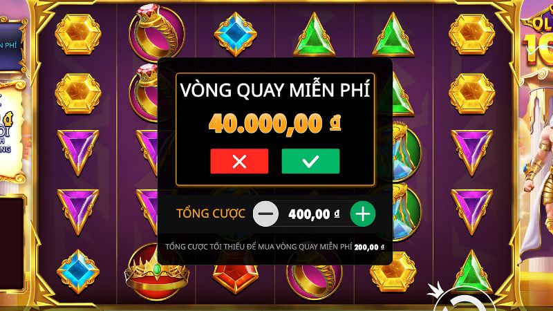 Mua thêm vòng quay tăng cơ hội thắng