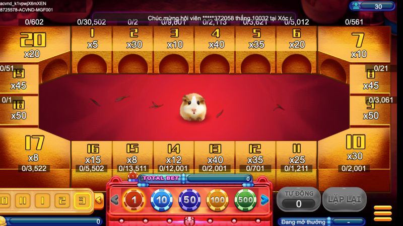 game bài Vận May Chuột hấp dẫn